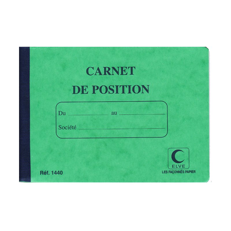 ELVE positieboekje, 114 × 156 mm, 80 pagina's, blauw